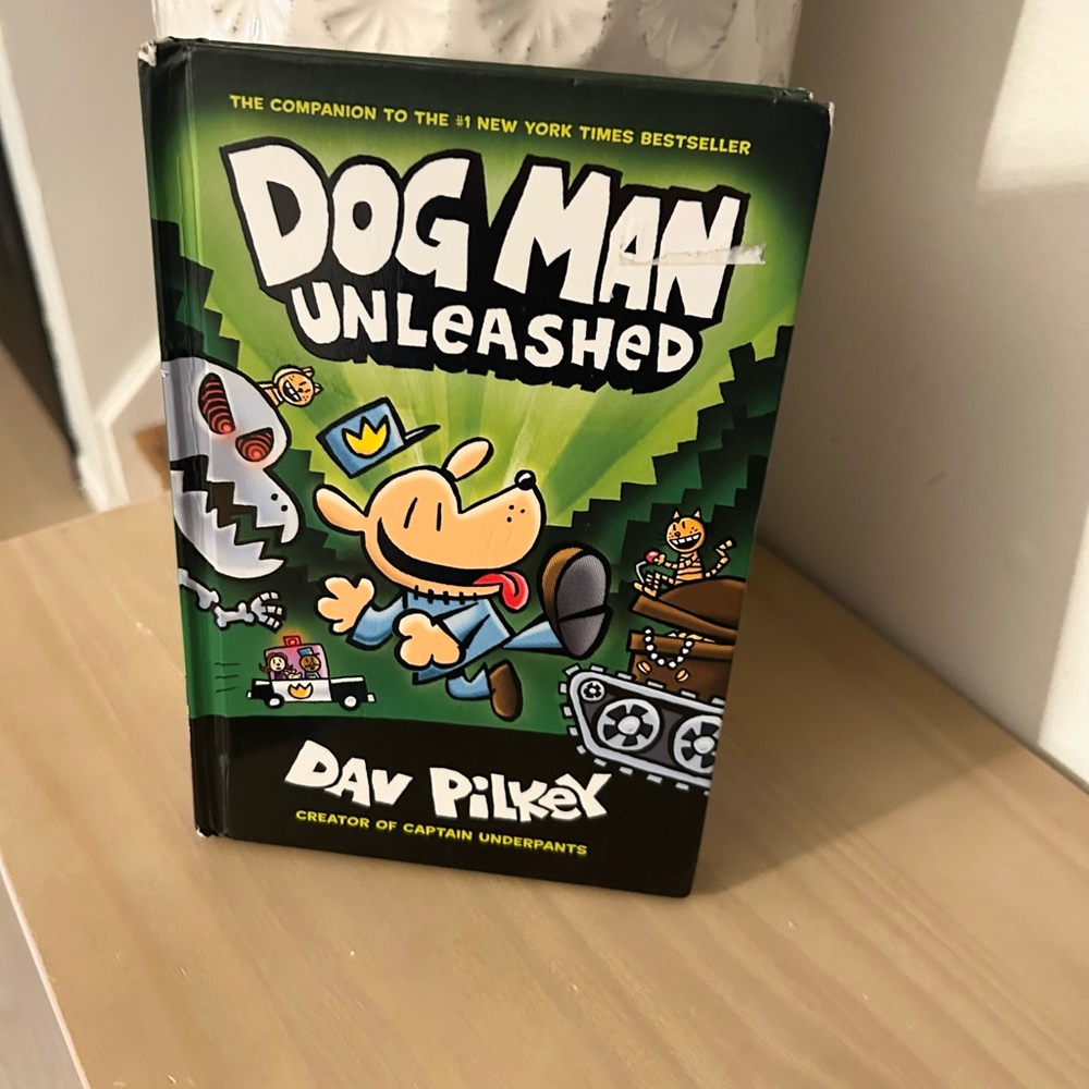 Dog Man Unleashed By Dav Pilkey Hardcover Graphic Novel Book